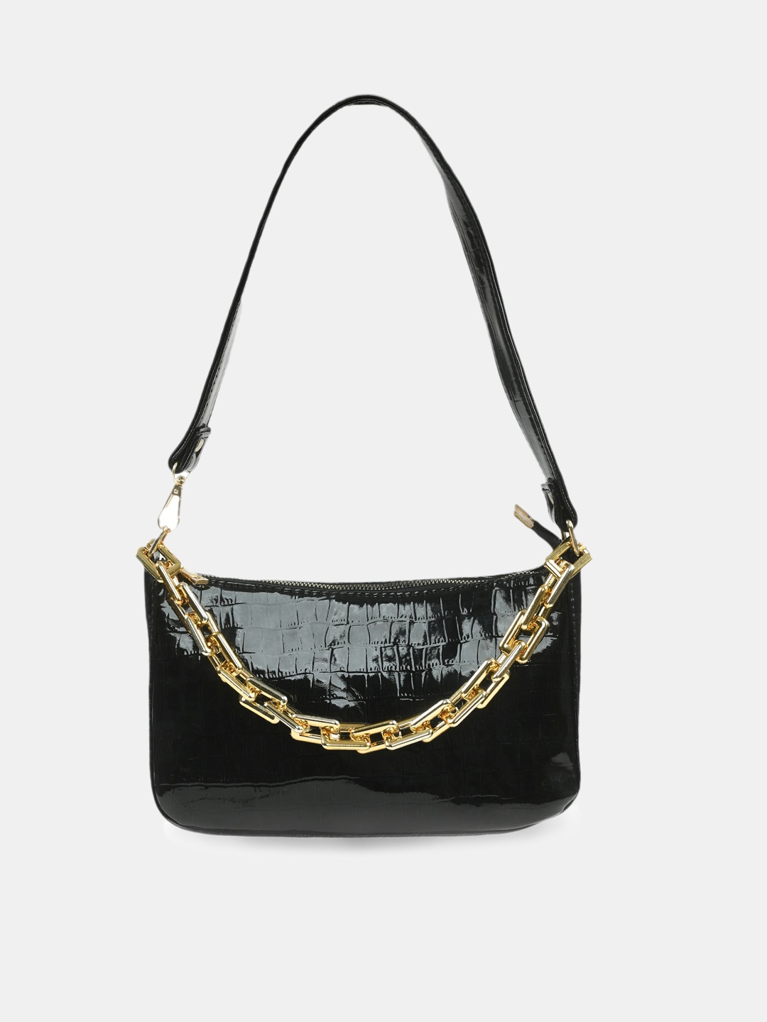 

Kastner Black Textured Structured Sling Bag