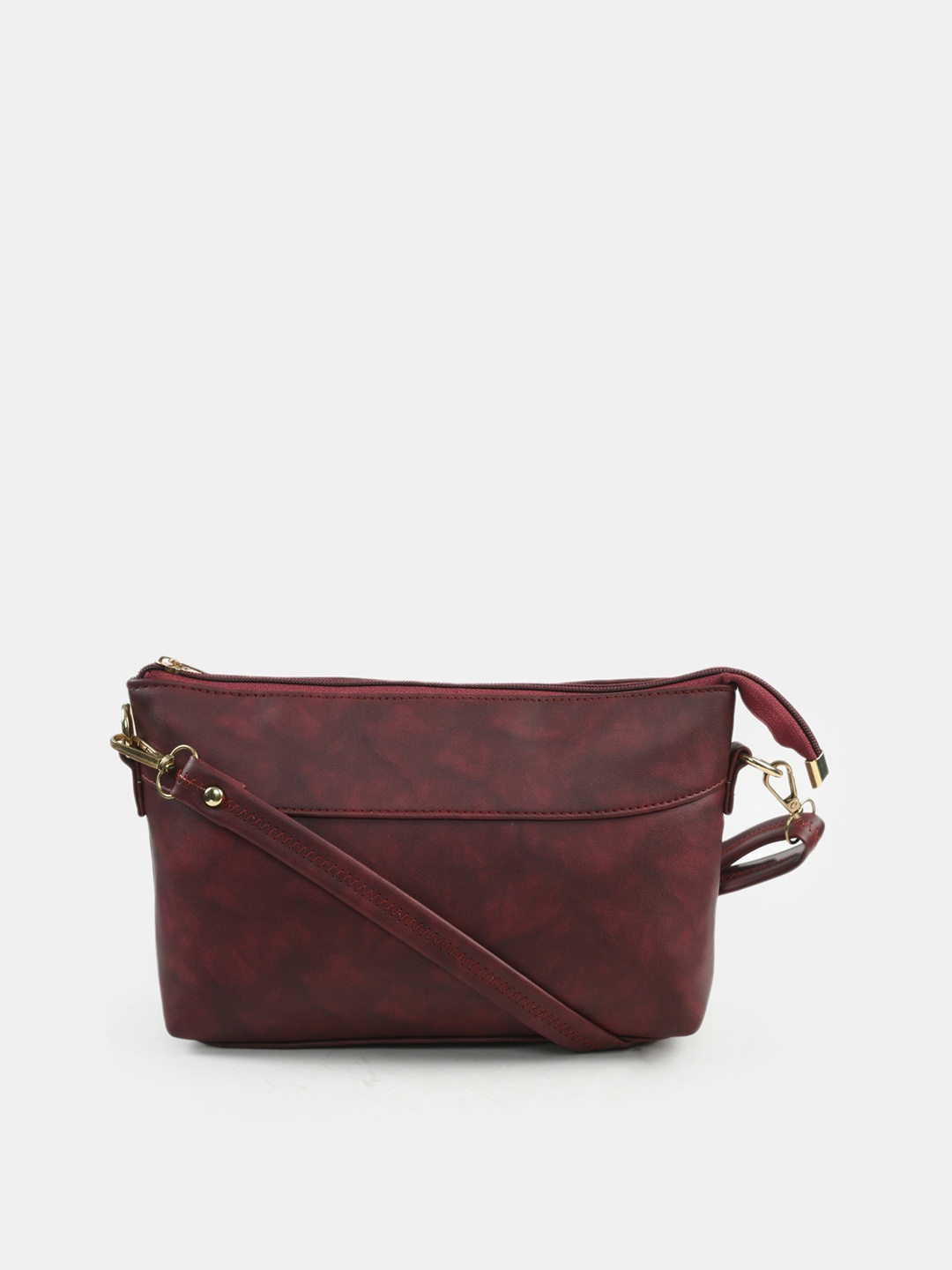 

Kastner Women Maroon Structured Sling Bag