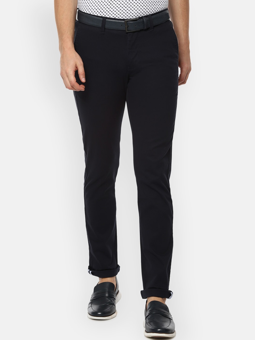 

Van Heusen Sport Men Black Slim Fit Trousers