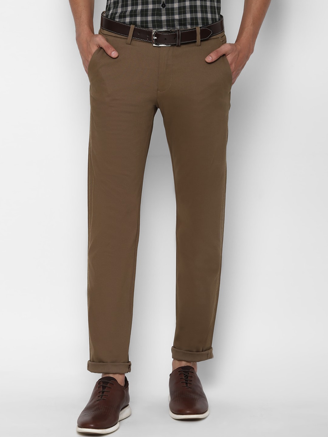 

Allen Solly Sport Men Brown Slim Fit Chinos Trousers