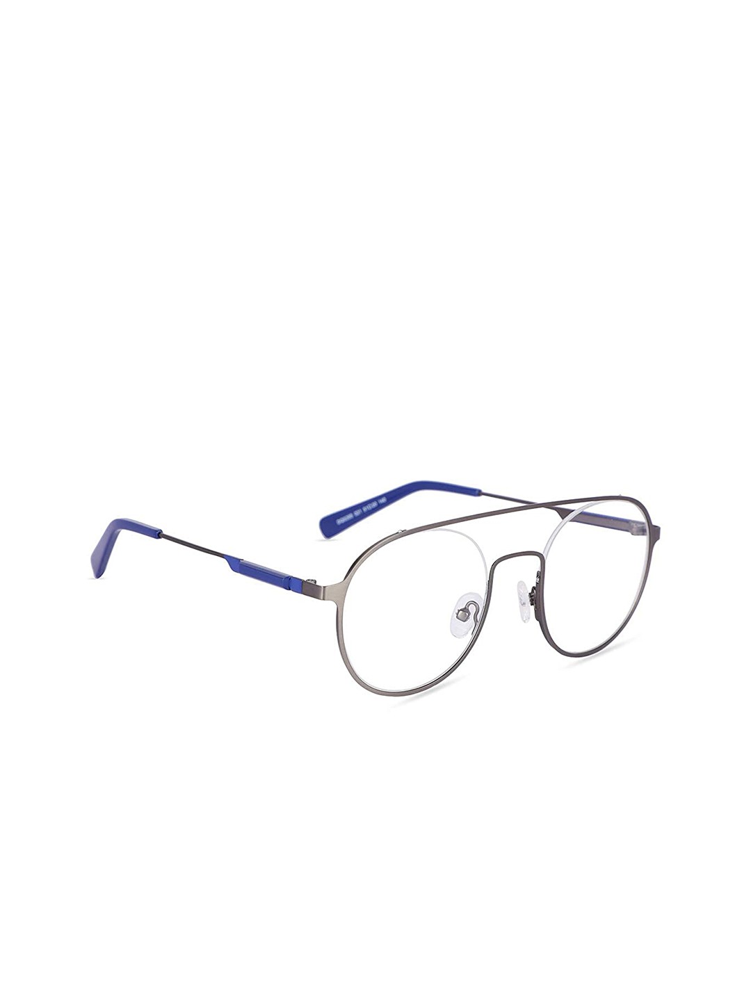 

MARC LOUIS Unisex Grey Colourblocked Full Rim Aviator Frames MLDQ5285-021 FR