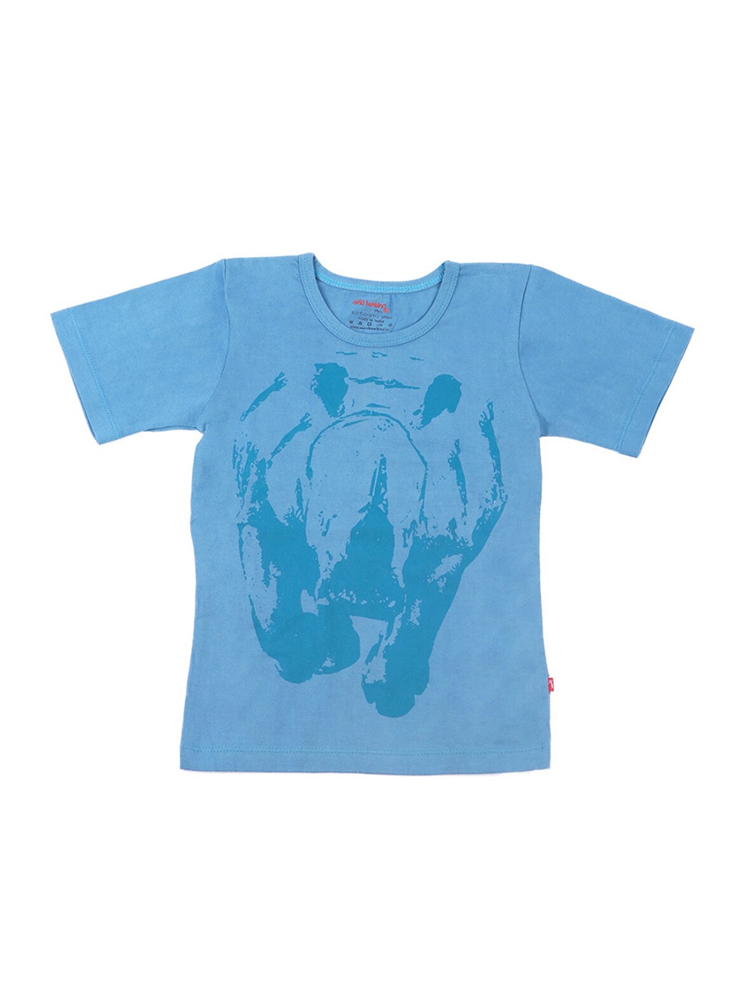

Nino Bambino Boys Blue Printed Organic Cotton T-shirt
