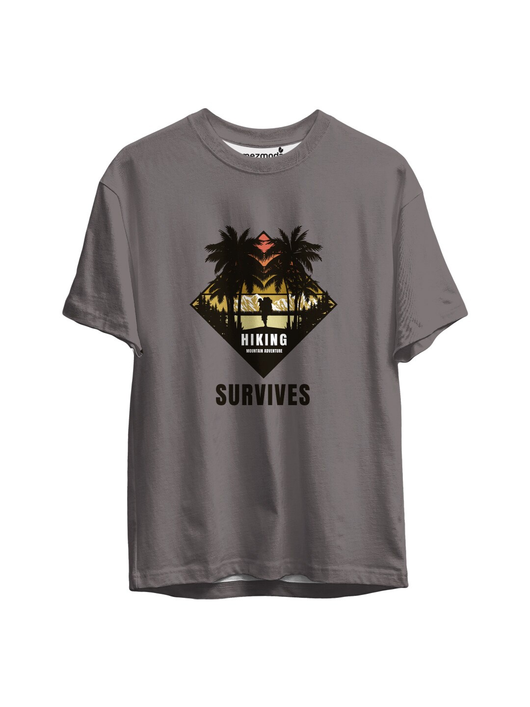 

mezmoda Boys Grey Printed T-shirt