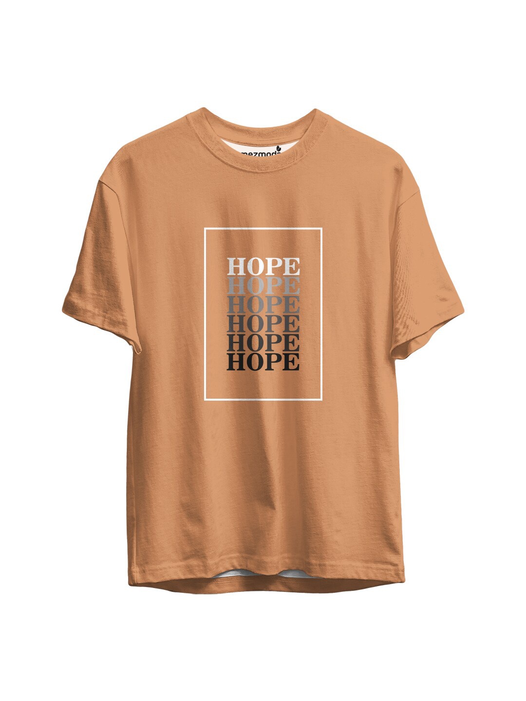 

mezmoda Boys Tan Printed Applique T-shirt