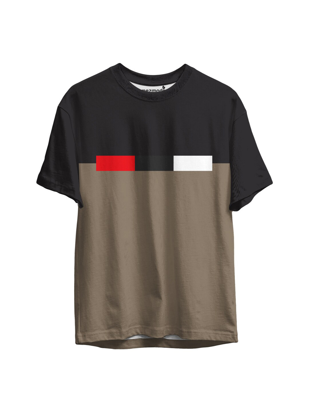

mezmoda Boys Grey & Black Colourblocked T-shirt