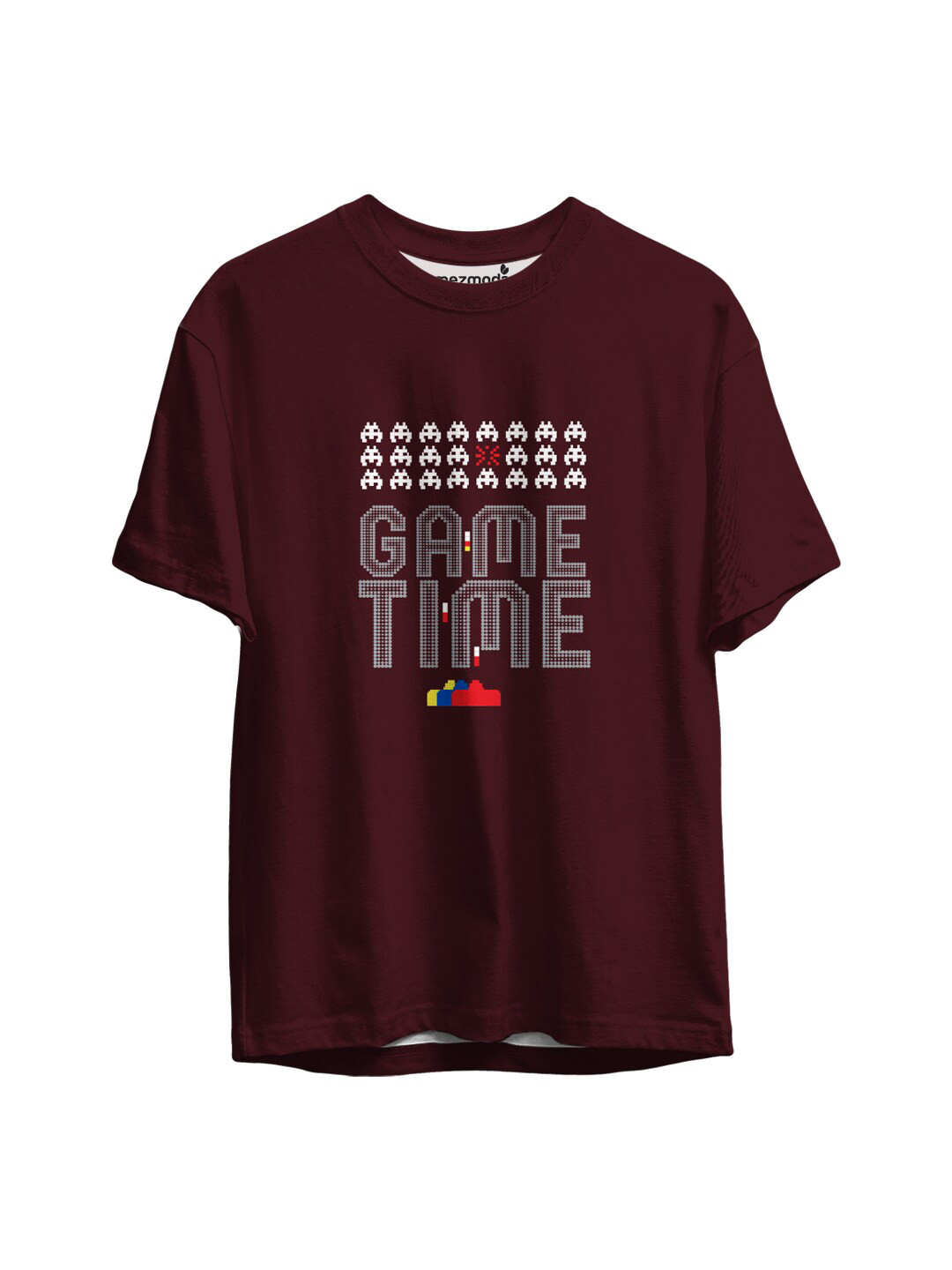 

mezmoda Boys Brown Typography Printed Applique T-shirt