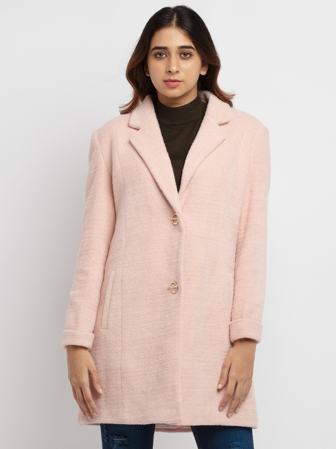 

Status Quo Women Pink Longline Tailored Jacket