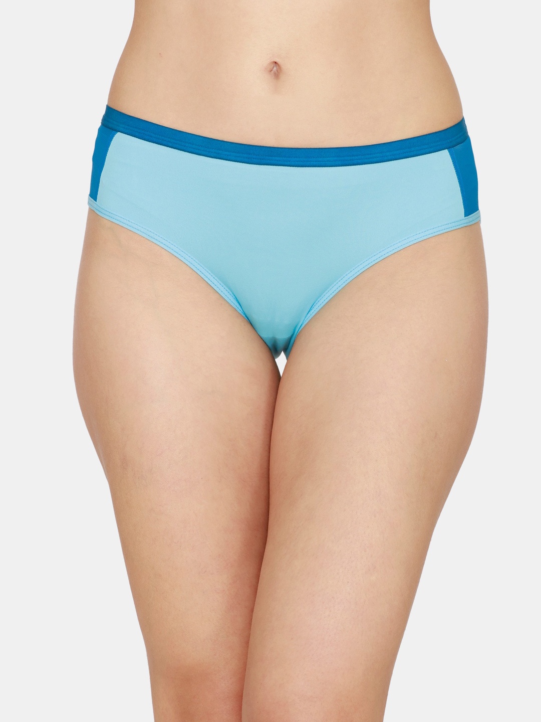

Zivame Women Blue Solid Hipster Briefs