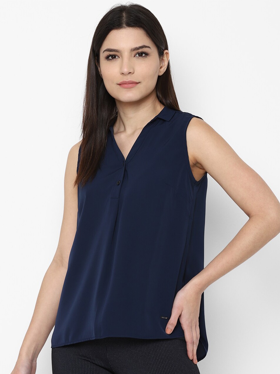 

Allen Solly Woman Navy Blue Top