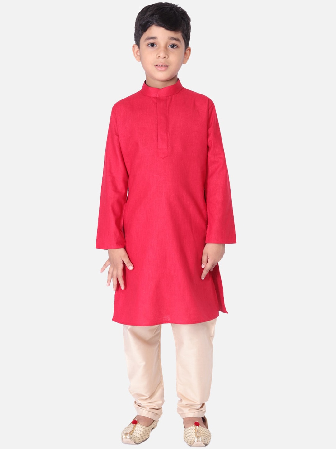 

TABARD Boys Red Pathani Kurta