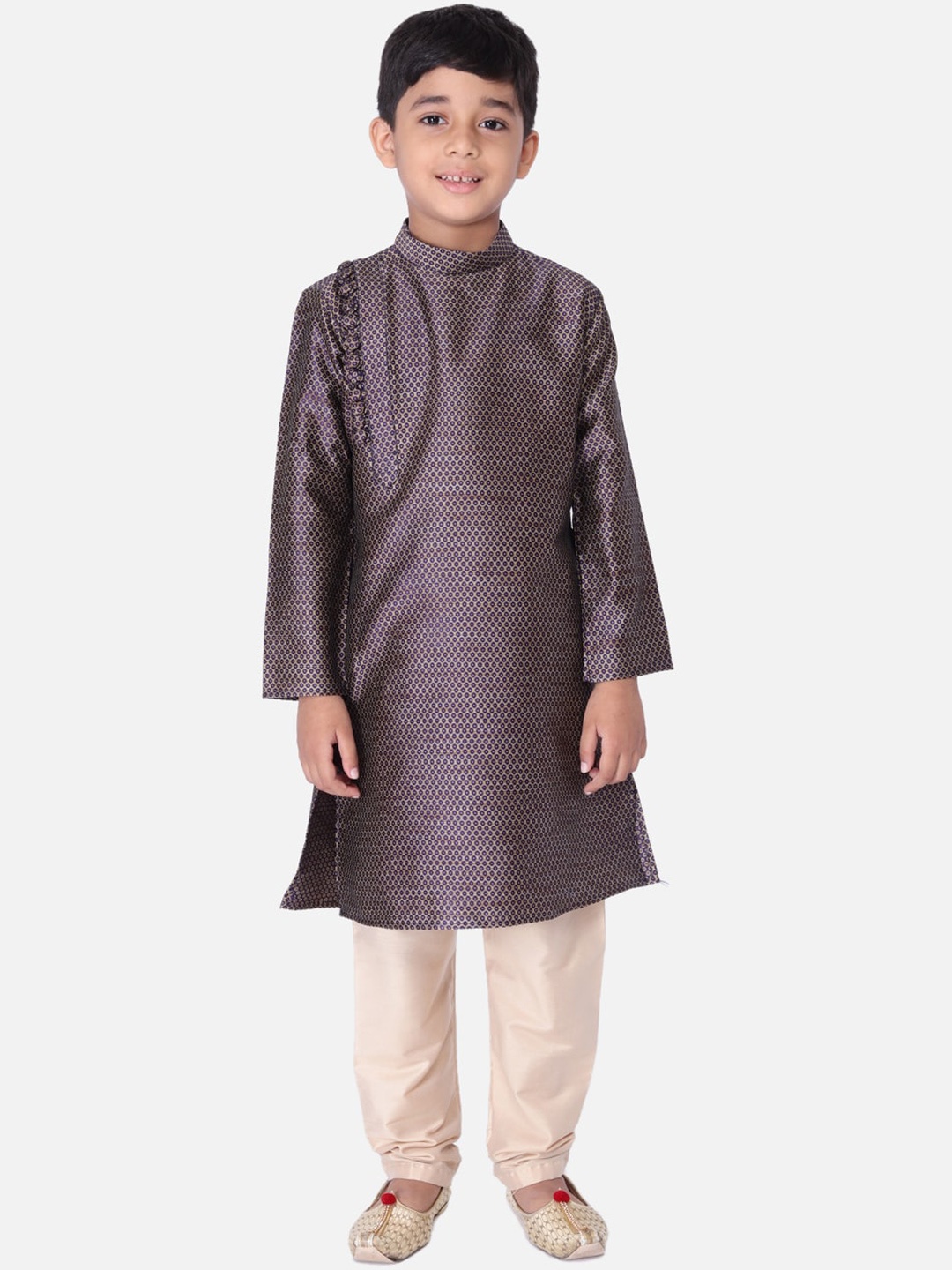 

TABARD Boys Blue Thread Work Pathani Kurta