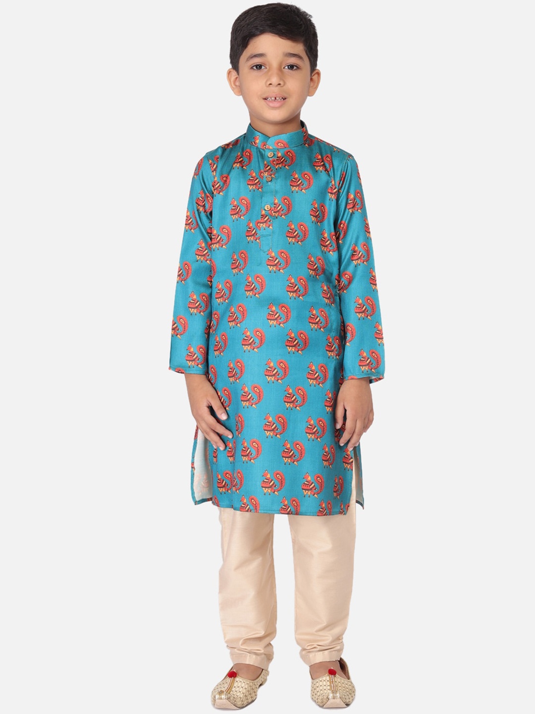 

TABARD Boys Blue Ethnic Motifs Kurta
