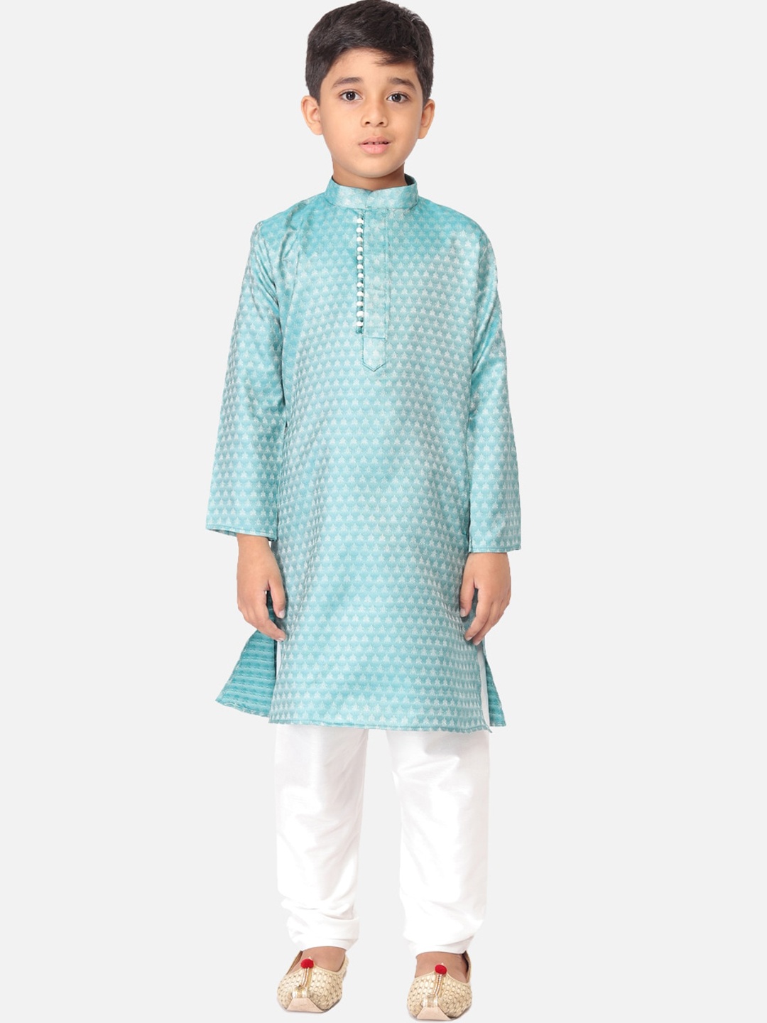 

TABARD Boys Turquoise Blue Kurta