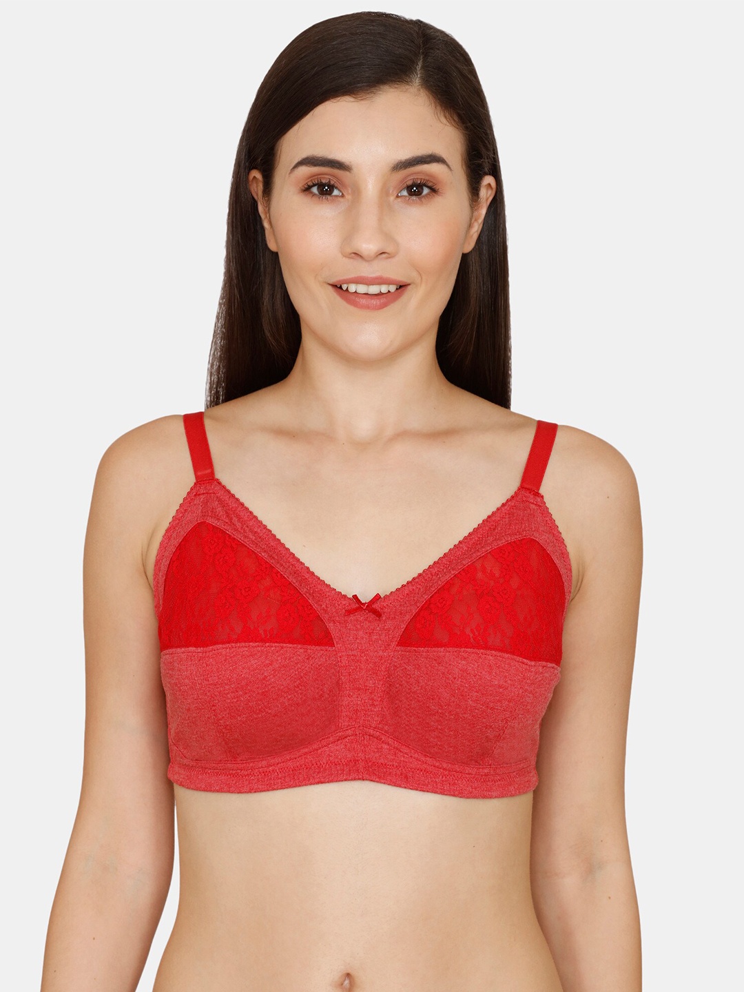 

Rosaline by Zivame Red Floral Everyday Bra