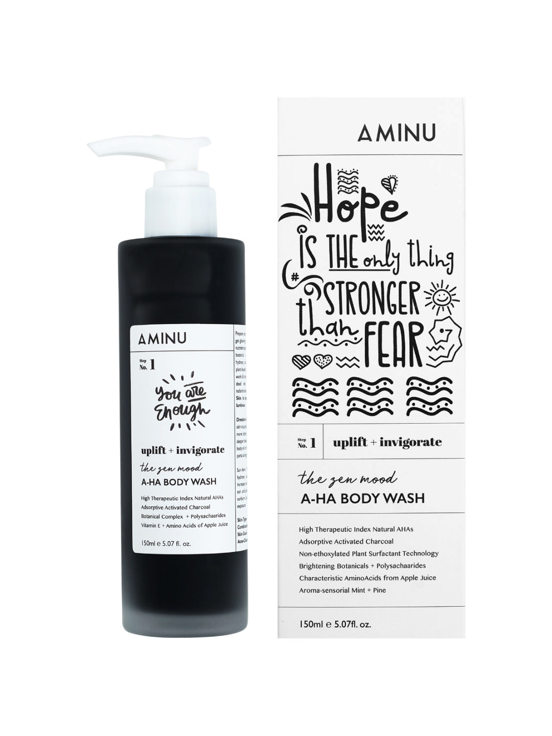 

AMINU Brightening AHA Body Wash, Black