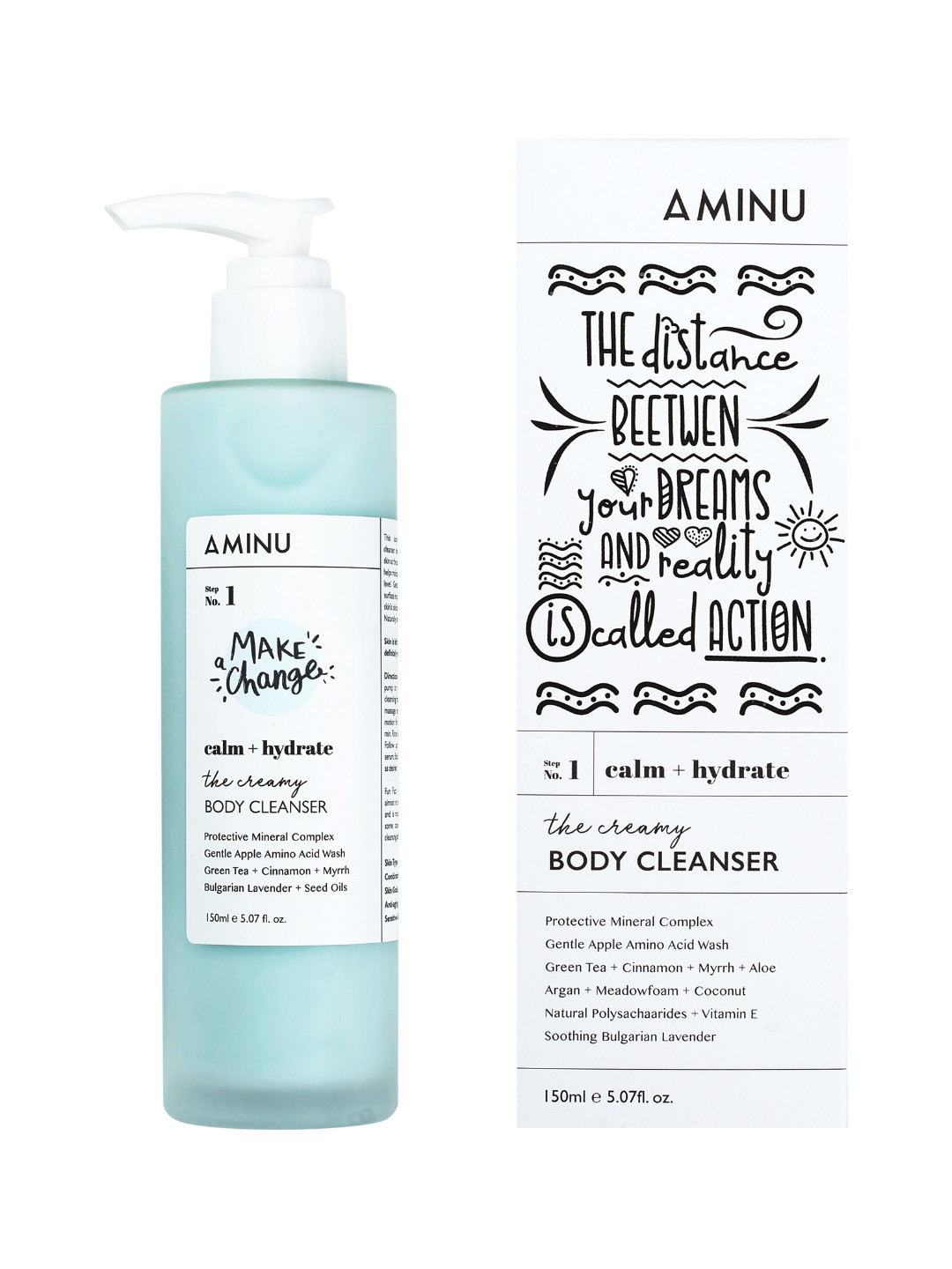 

Aminu Gentle Cleansing Body Cleanser, Blue