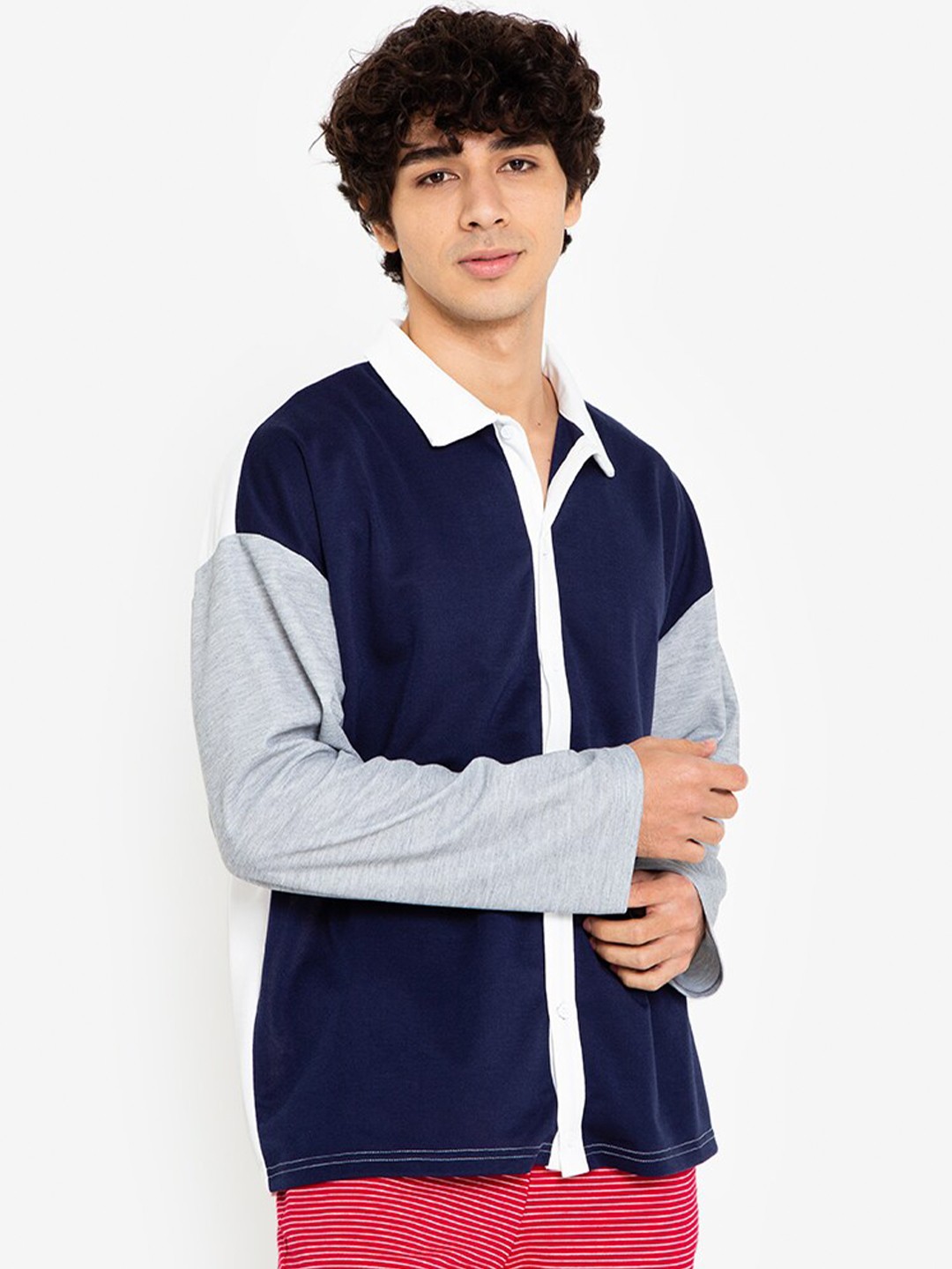 

ZALORA BASICS Men Multicoloured Polo Collar T-shirt, Multi