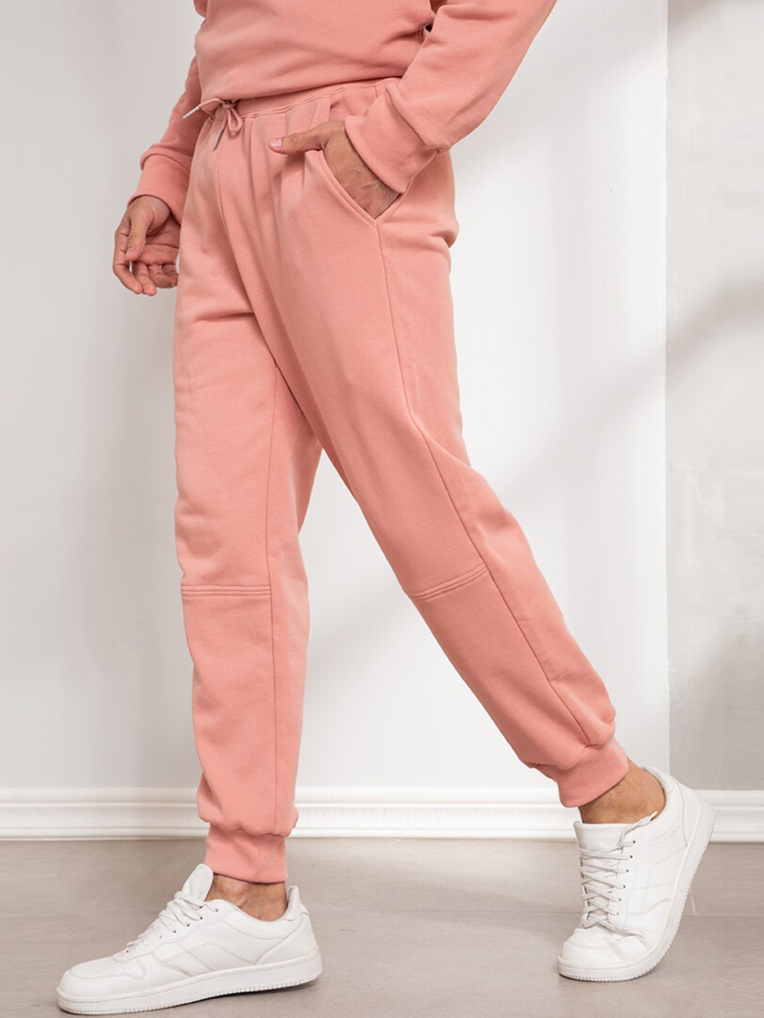 

ORIGIN BY ZALORA Men Pink Classic Organic Cotton Trousers