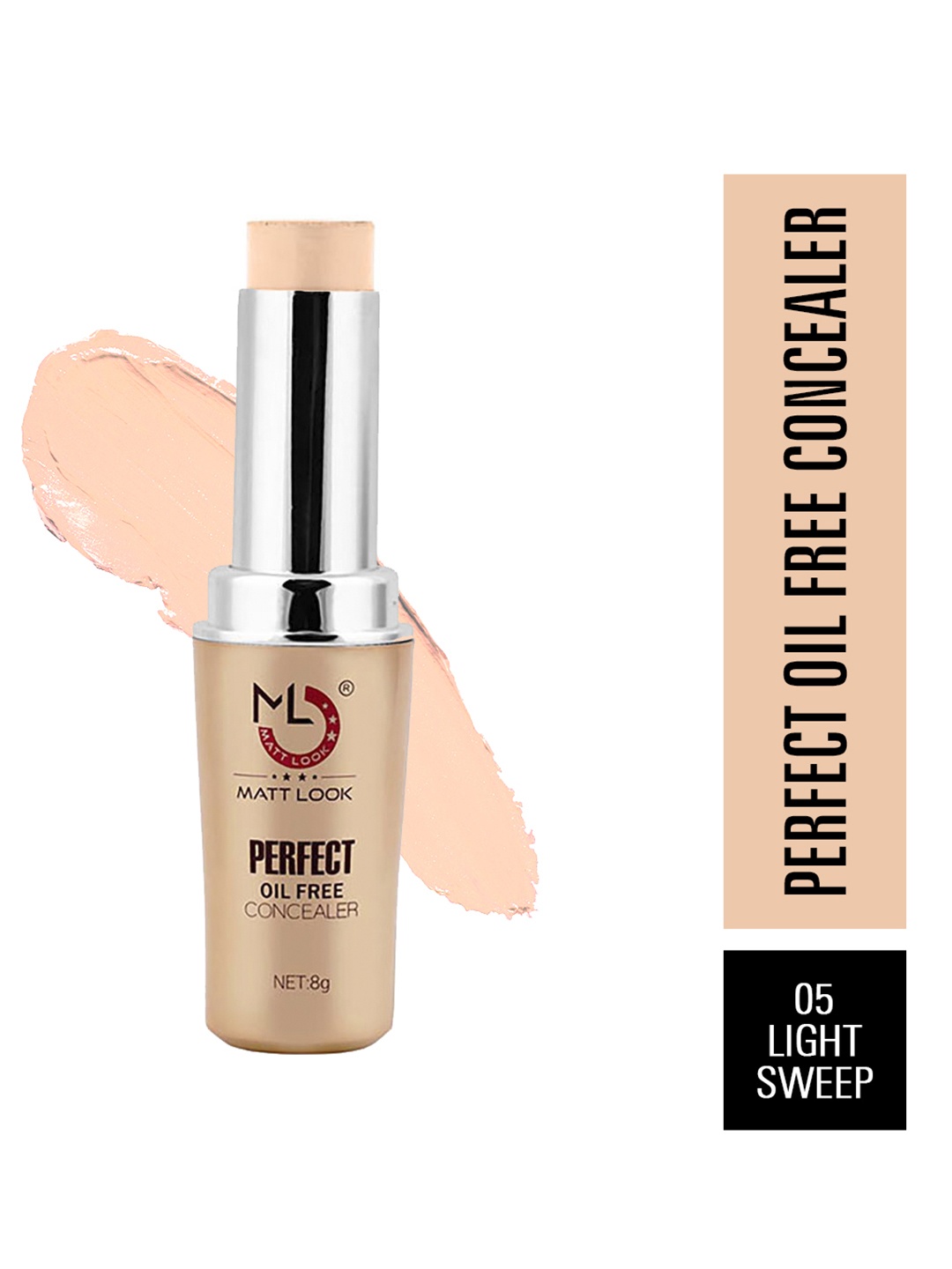 

MATTLOOK Perfect Oil Free Concealer - Light Sweep, Cream