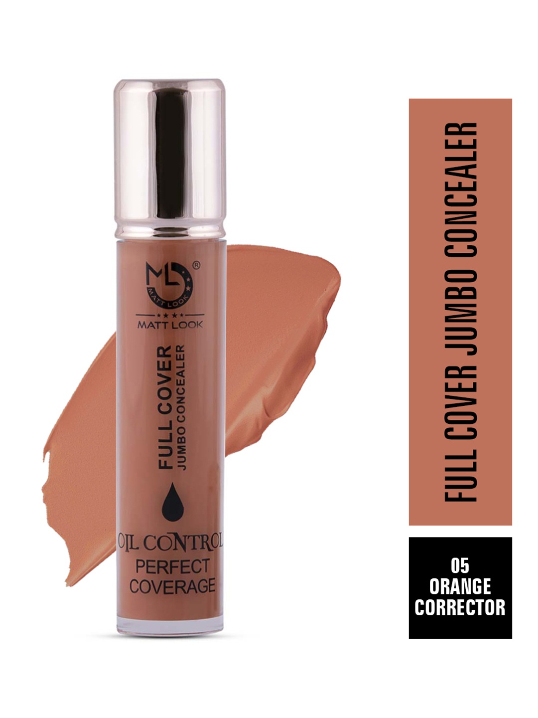 

MATTLOOK Full Cover Oil Control Perfect Coverage Jumbo Concealer - Orange, Brown