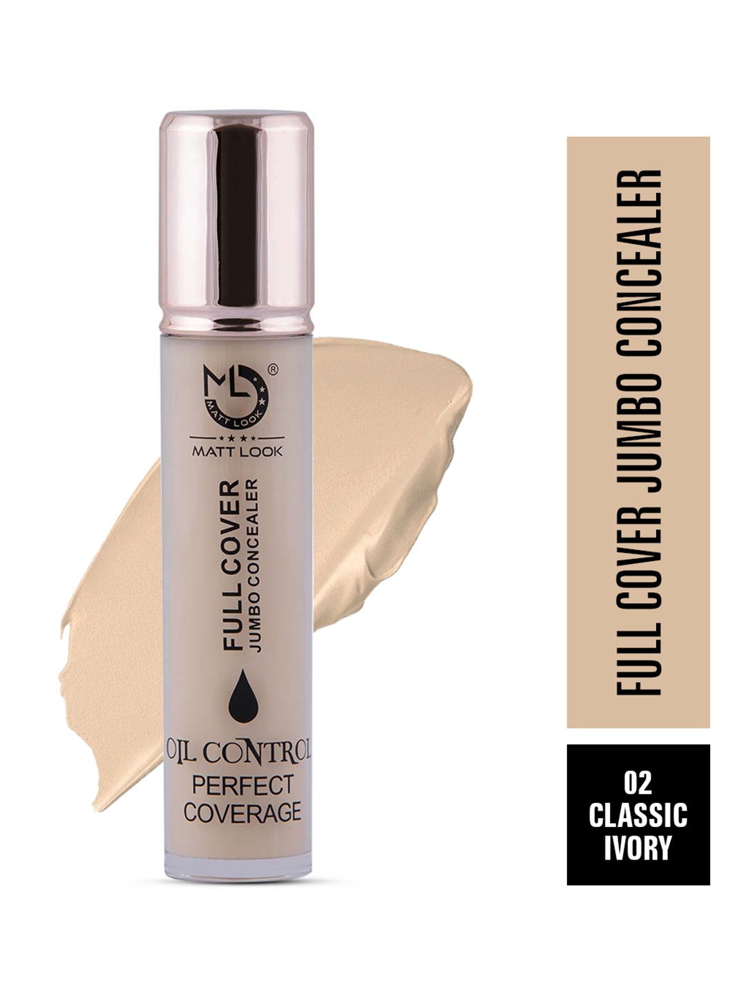 

MATTLOOK Full Cover Oil Control Perfect Coverage Jumbo Concealer - Classic Ivory, Cream