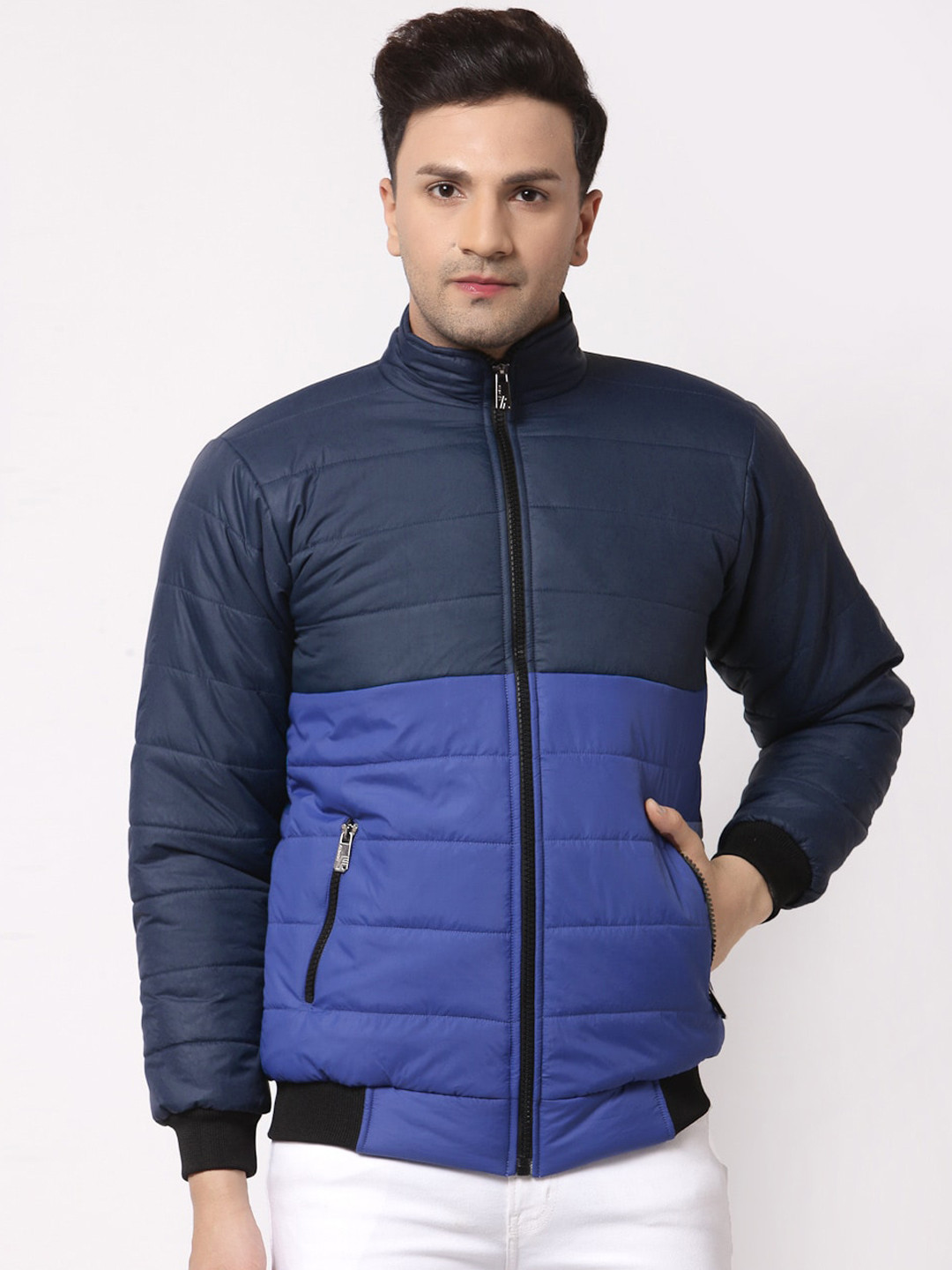 

KLOTTHE Men Multicoloured Colourblocked Water Resistant Outdoor Padded Jacket, Multi