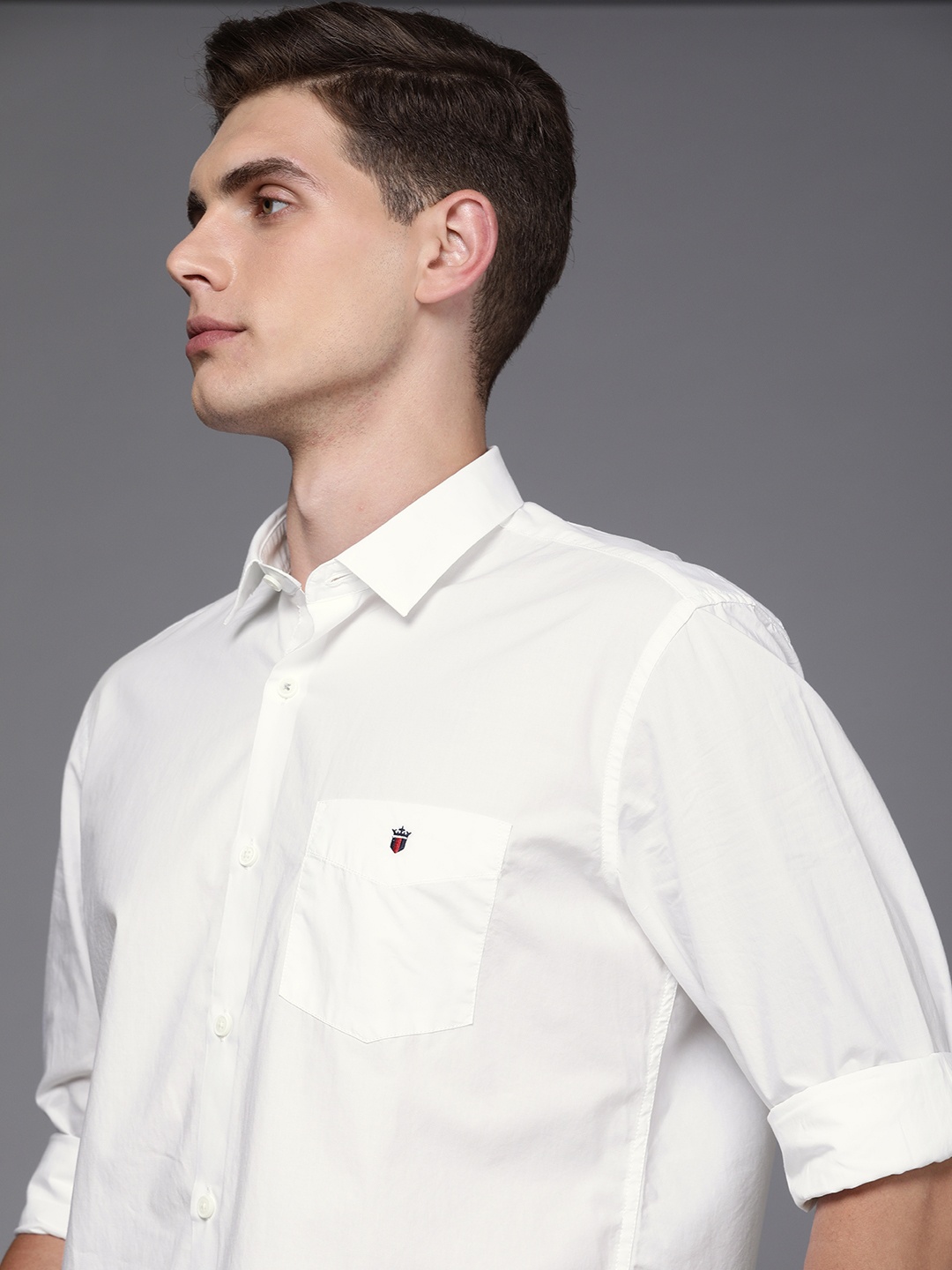 

Louis Philippe Sport Men White Slim Fit Casual Shirt
