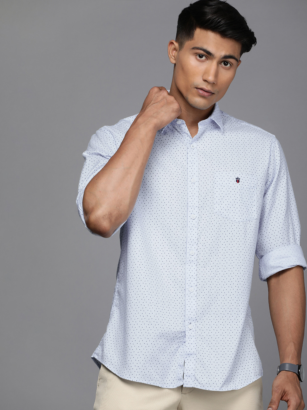 

Louis Philippe Sport Men Blue Slim Fit Printed Casual Shirt