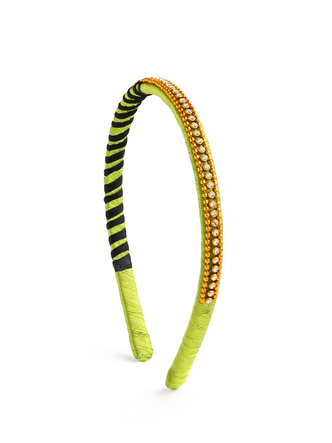 

AKSHARA Girls Green Embellished Hairband