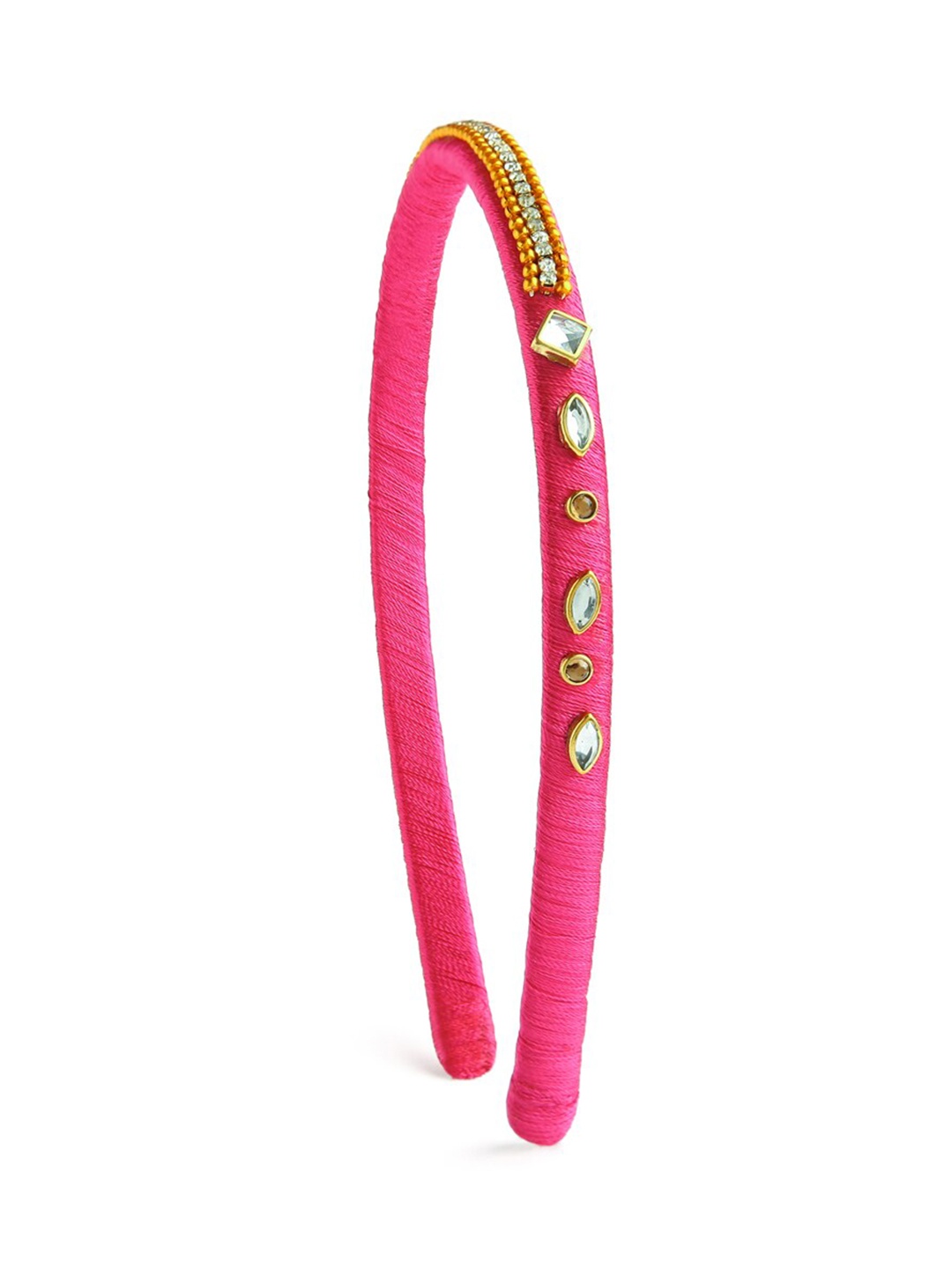 

AKSHARA Girls Pink Embellished Hairband