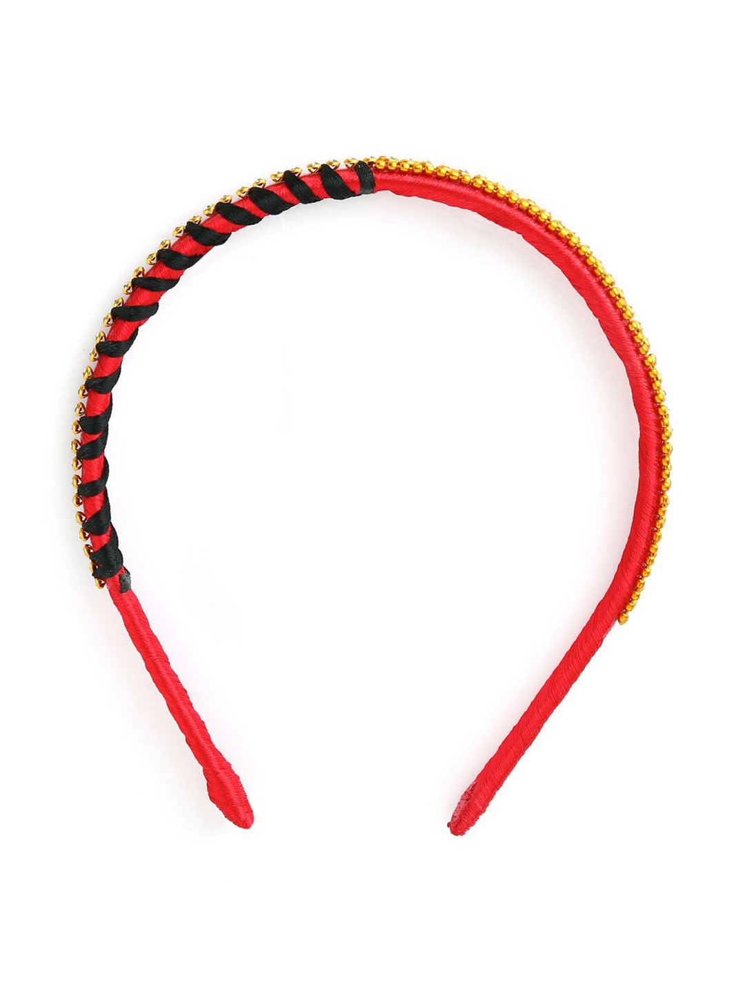 

AKSHARA Girls Red Embellished Hairband