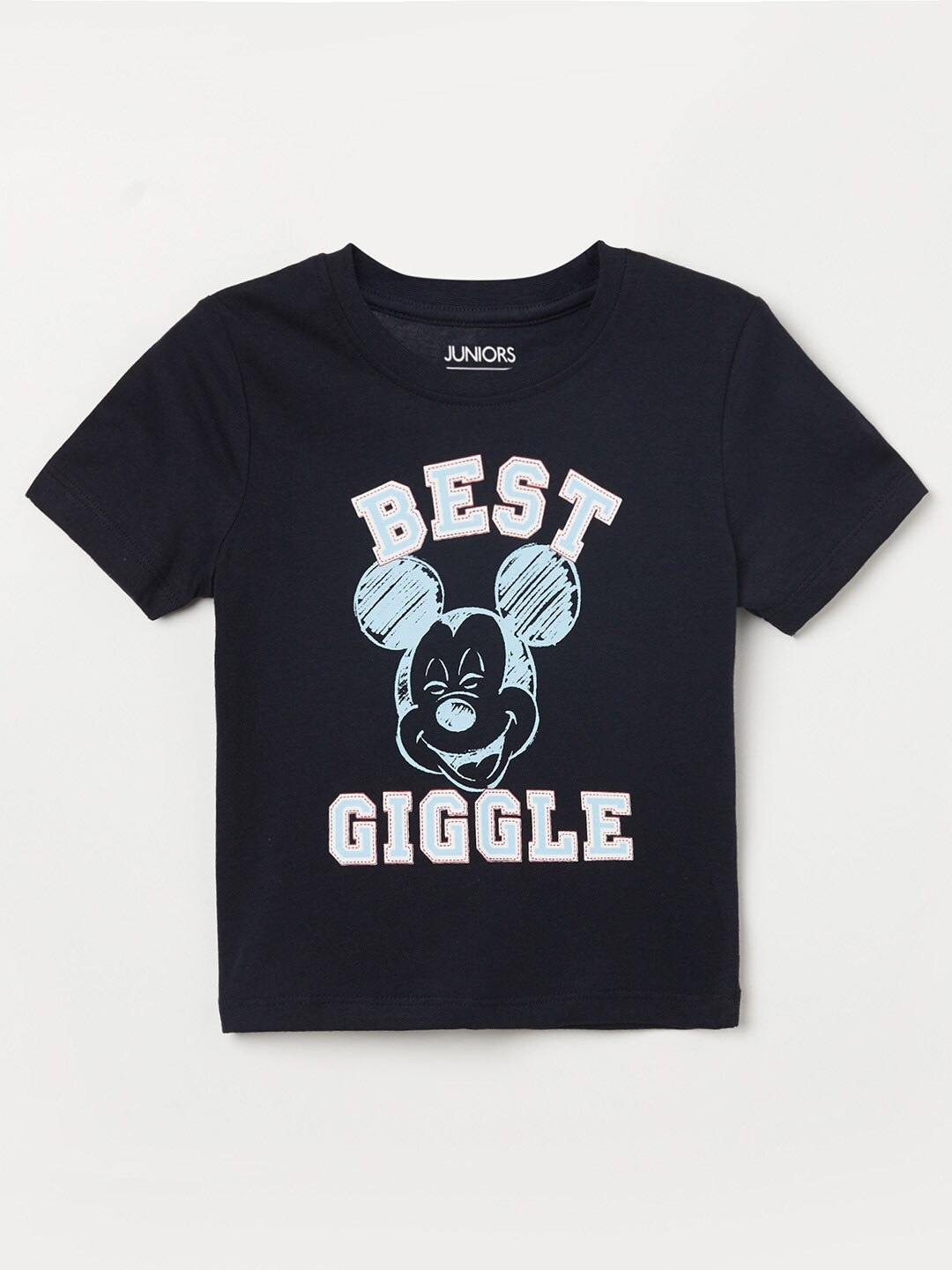 

Juniors by Lifestyle Boys Mickey Mouse Printed T-shirt, Navy blue