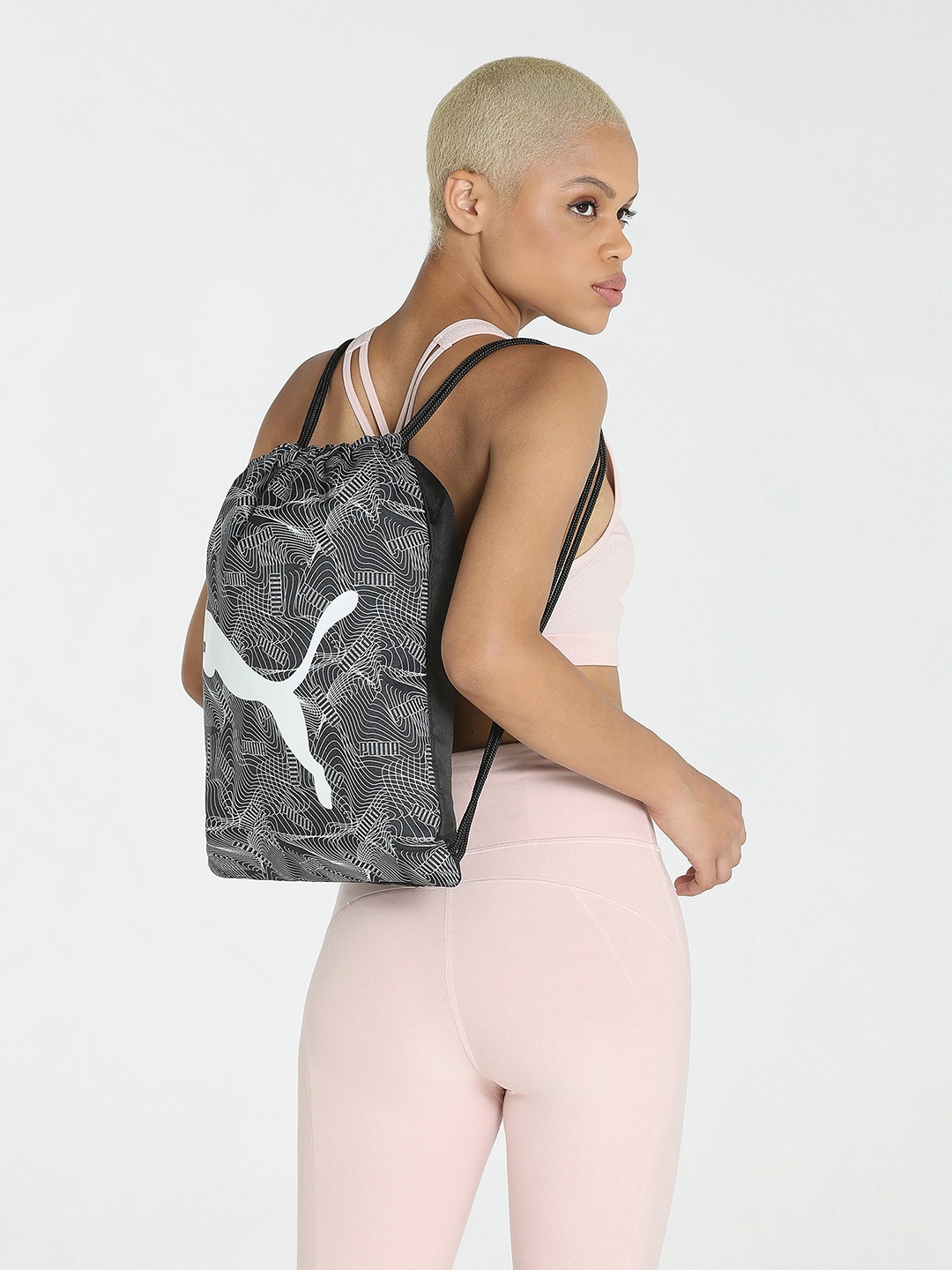 

Puma Unisex Black Printed Beta Gym Sack