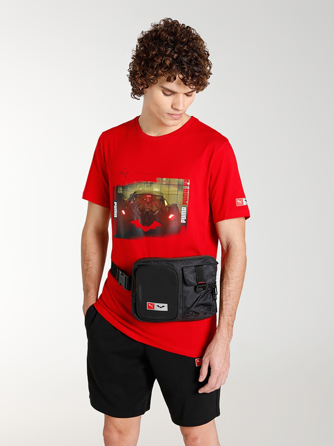 

PUMA x BATMAN Unisex Black Solid Waist Pouch