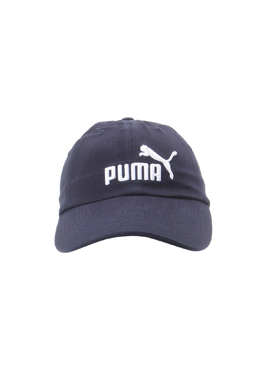

Puma Unisex Navy Blue Essentials Embroidered Brand Logo Baseball Cap