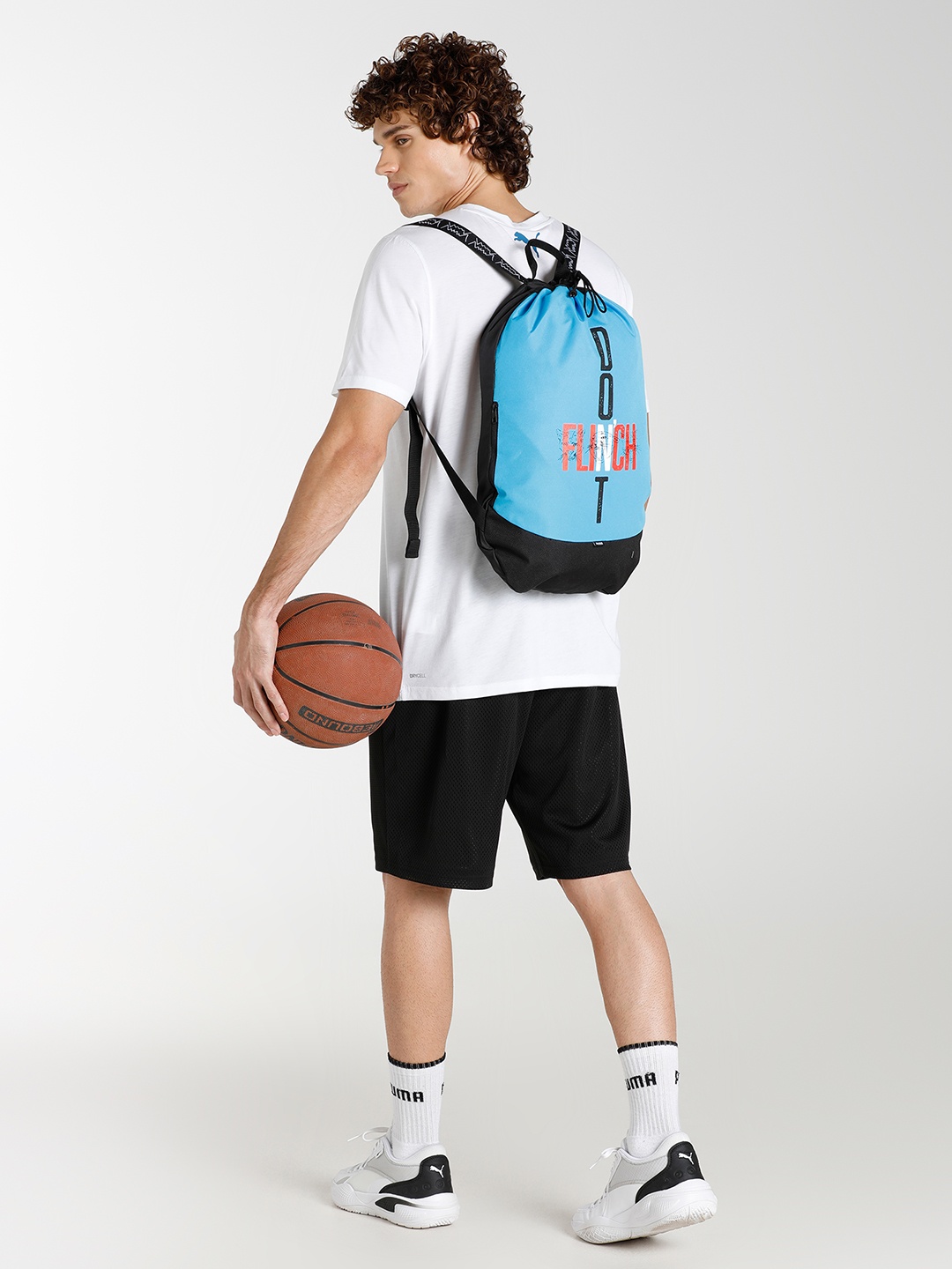 

Puma Unisex Blue & Black Basketball Gym Sack