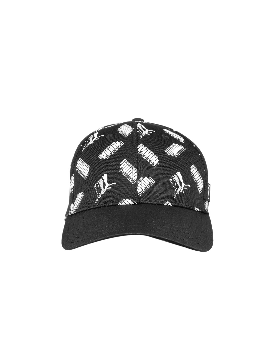 

Puma Unisex Black & White Brand Logo Print Academy AOP Sustainable Baseball Cap