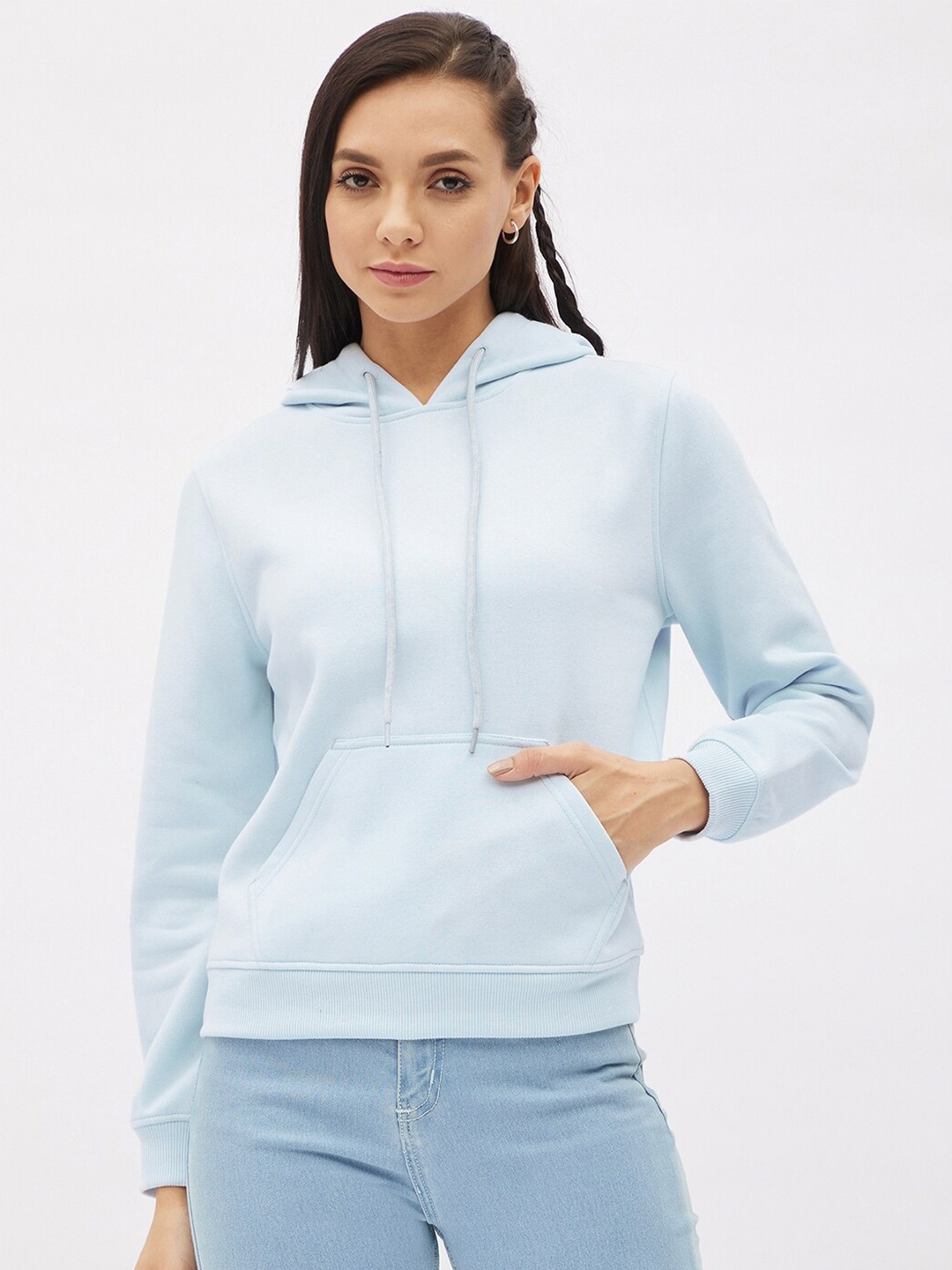 

Harpa Women Blue Hooded Sweatshirt