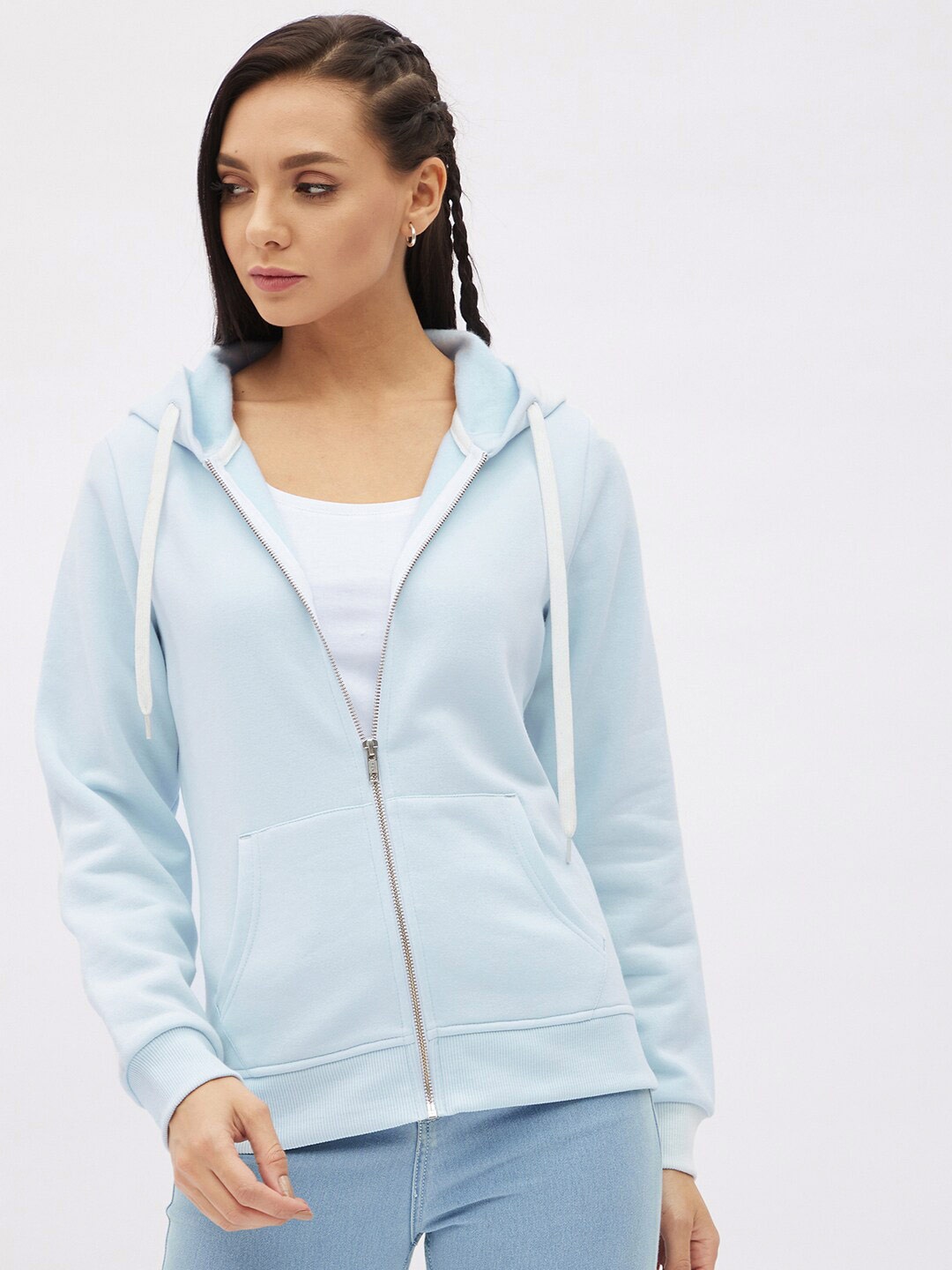 

Harpa Women Blue Hooded Sweatshirt