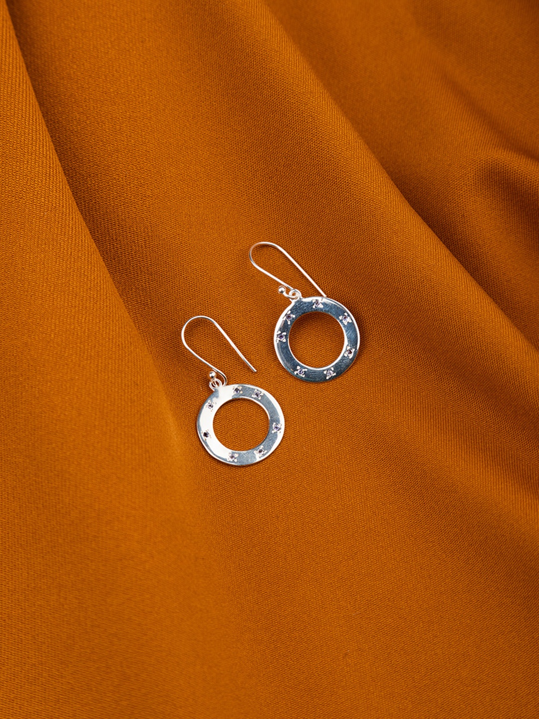 

ExclusiveLane Silver-Toned Spherical Drop Earrings
