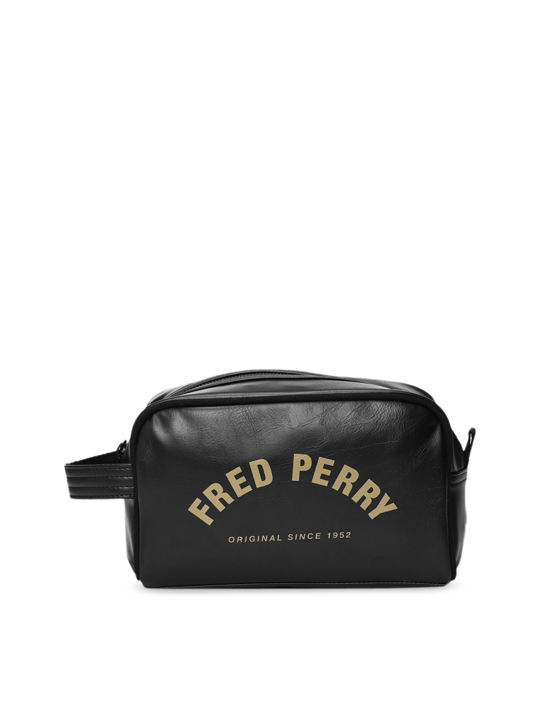 

Fred Perry Black Leather Swagger Handheld Bag