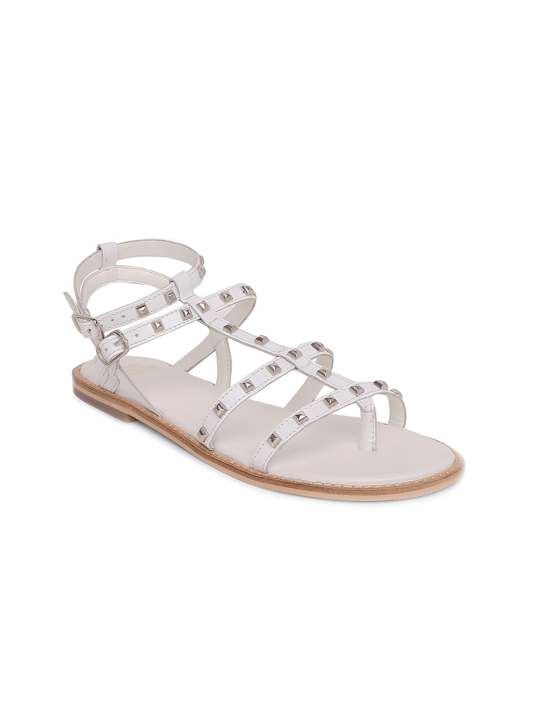 

Tao Paris Women White Gladiators Flats