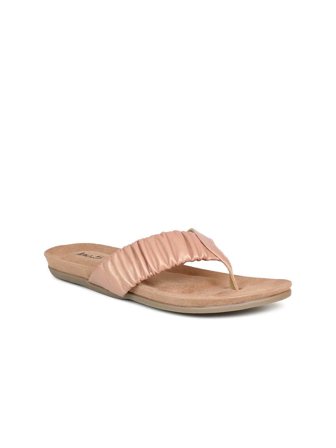 

Inc 5 Women Peach-Coloured Open Toe Flats