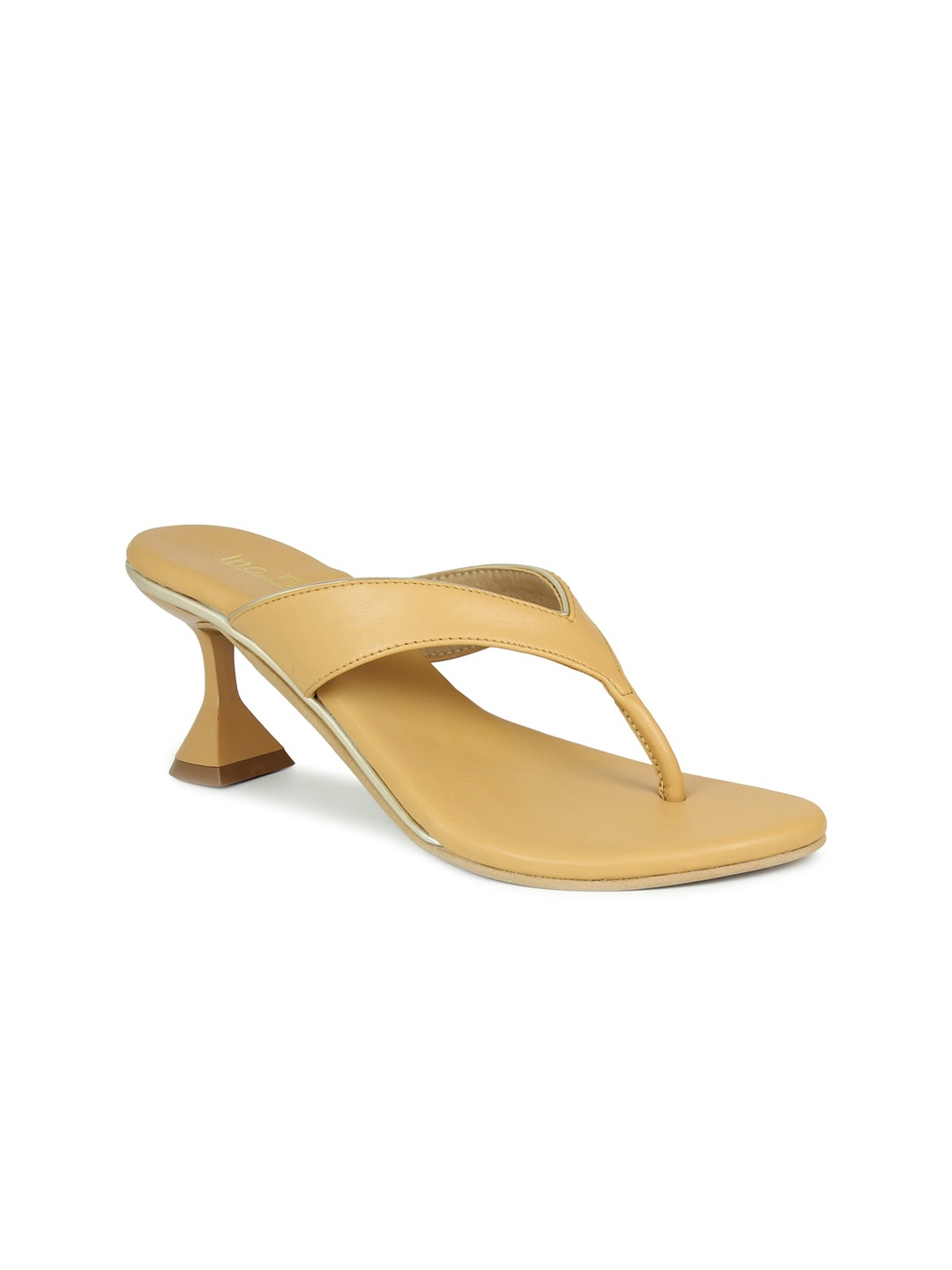 

Inc 5 Beige Ethnic Block Heels