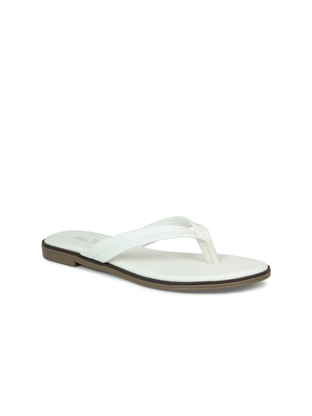 

Inc 5 Women White Ethnic Open Toe Flats
