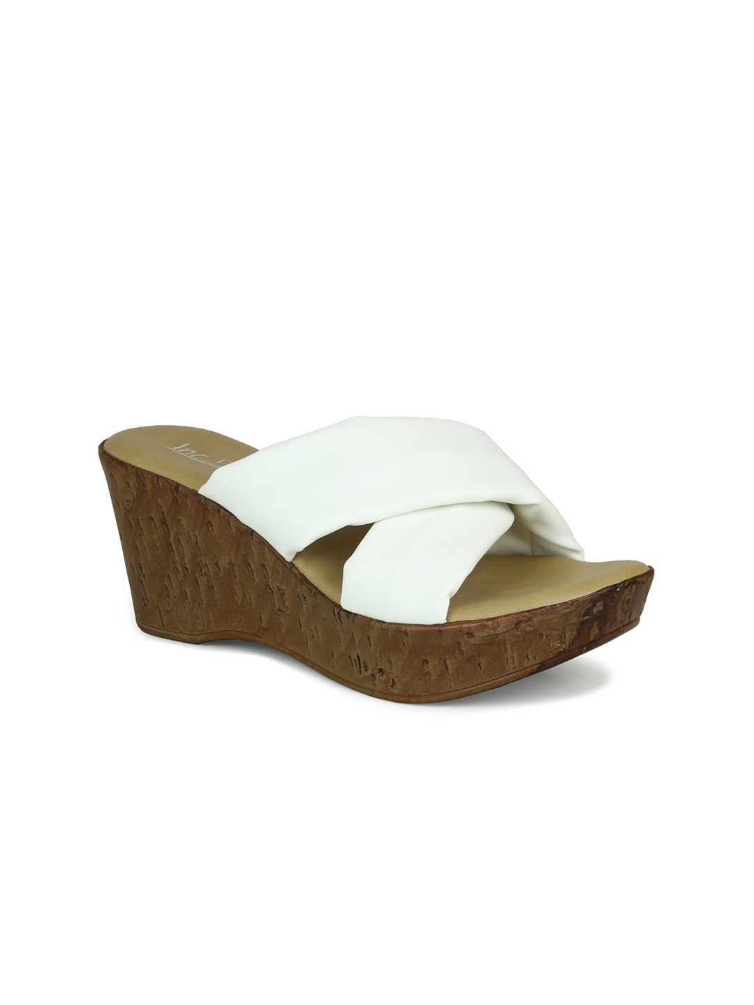 

Inc 5 White Wedge Heels