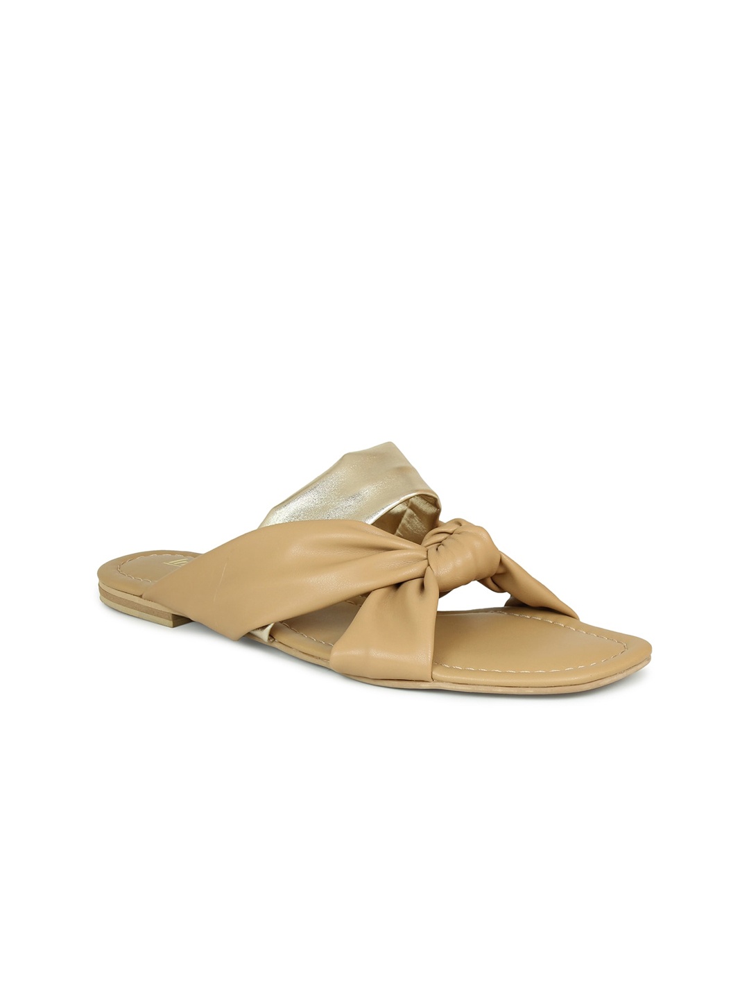 

Inc 5 Women Beige Colourblocked Open Toe Flats