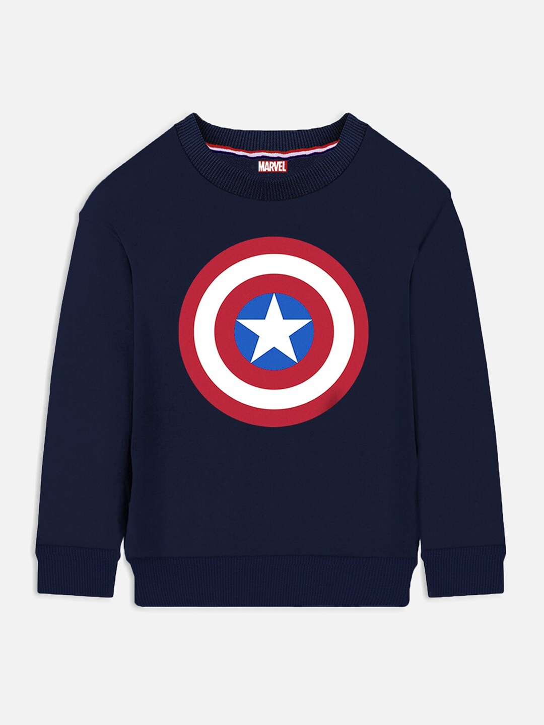 

YK Marvel Boys Captain America Printed Sweatshirt, Blue