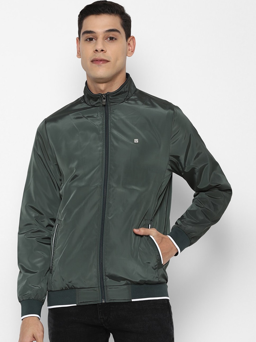 

Allen Solly Sport Men Green Bomber Jacket