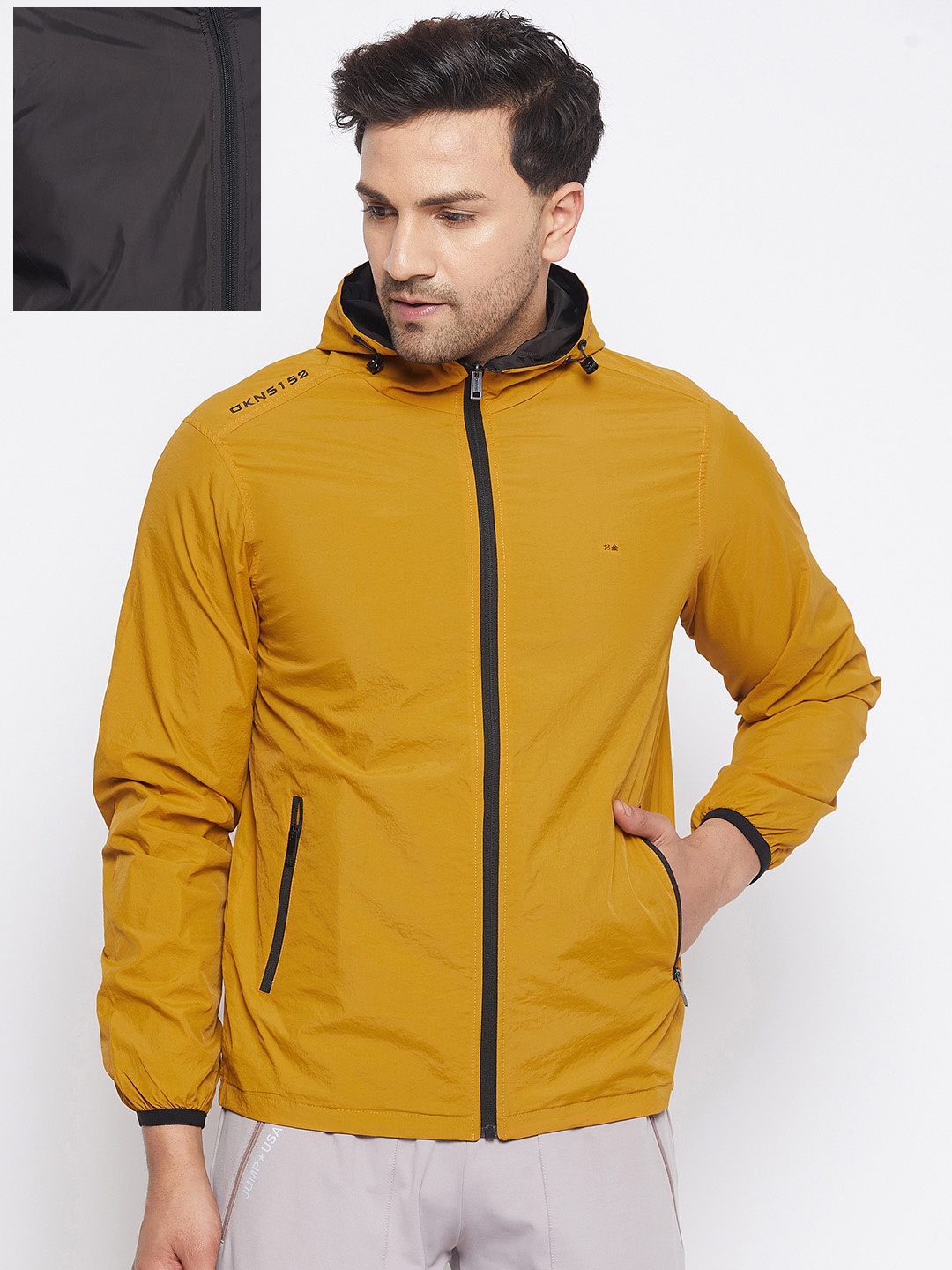 

Okane Men Mustard Reversible Padded Jacket